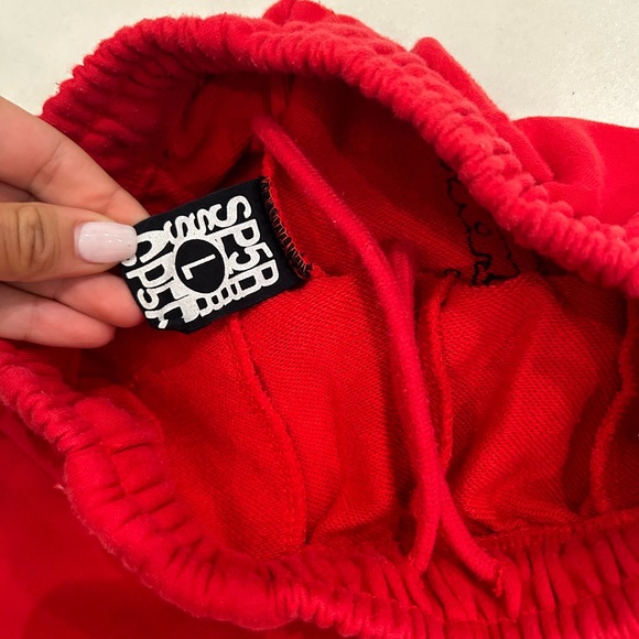 SOLD Spider worldwide red angel 555 red sweatpants - Picture 4 of 5